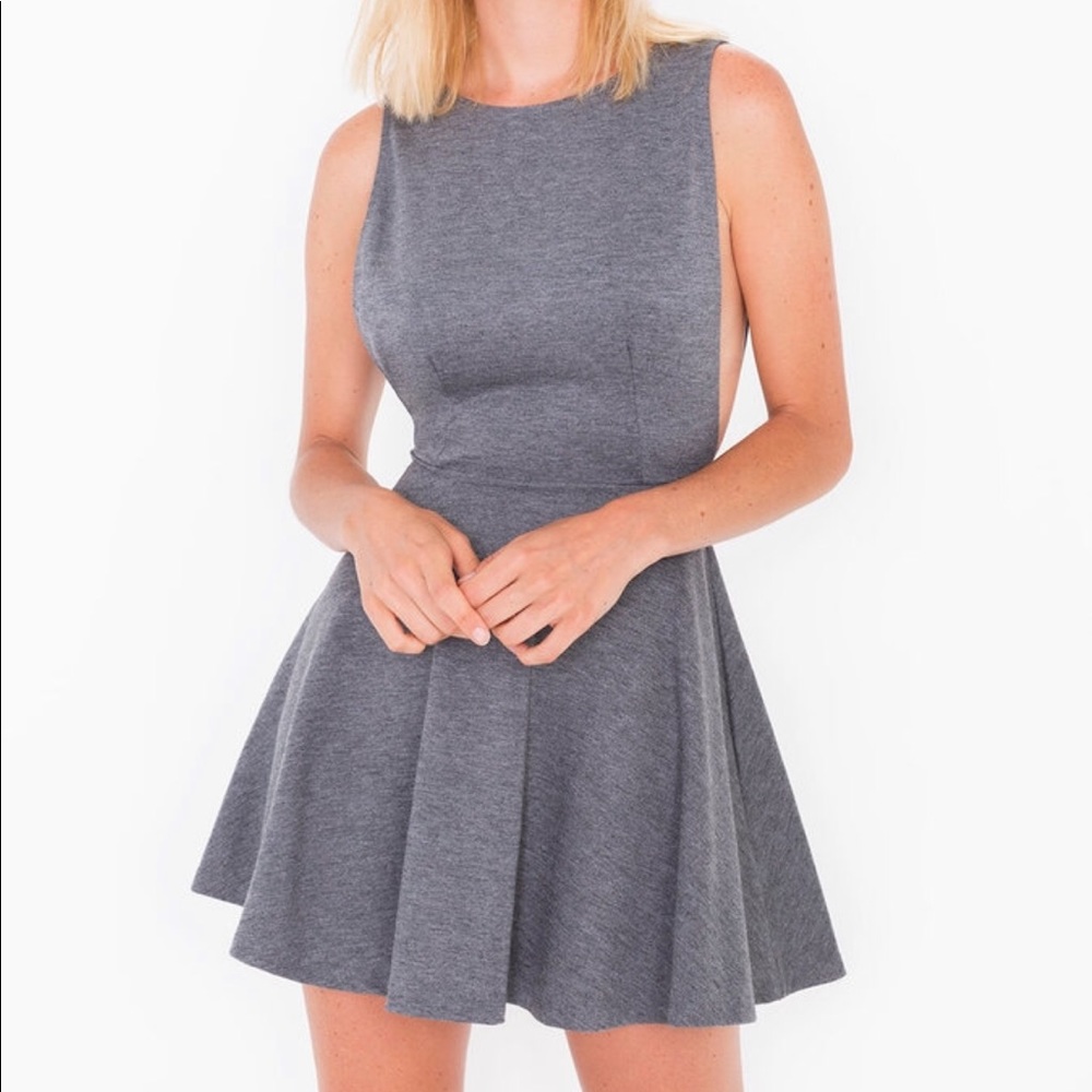 NWT American Apparel Ponte Sleeveless Skater Dress